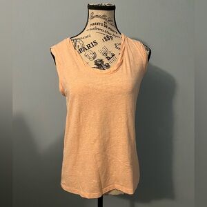 LOFT Sleeveless Women’s Shirt ~ Light Peach ~ Size XS